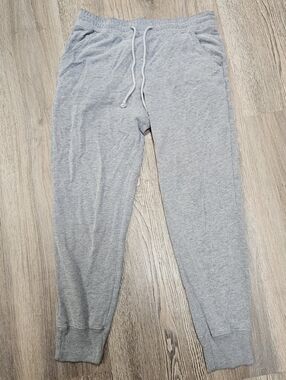 Hollister Gray Joggers Pants Pockets Elastic and Tie Waist Size Medium M Md
